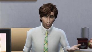 This chap has a bit of butt for the first time with his shemale boss in exchange for a salary increase