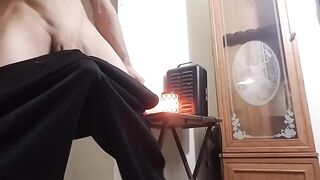 Its sweatpants season. Monster knob + Spunk fountain