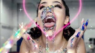 Cute Glittery Babes Get Smutty With Candy Cumshots compilation braces braids www ai