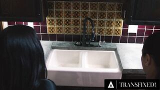 TRANSFIXED - Hot Trans Khloe Kay Smashes Her Lesbian Plumber Dana Vespoli