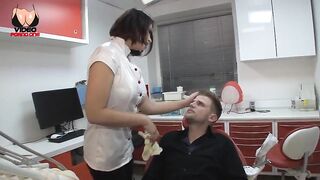The dentist gets banged in her office!