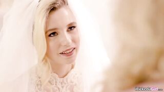Julia Ann is having sex with her stepdaughter Carolina Sweets whos about to get married.The petite golden-haired hottie lets her big breasts stepmom lick her vagina