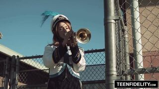 TEENFIDELITY Kristen Scott Blows Ramrod Like a Trumpet