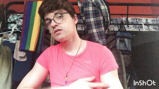 Homosexual Twink Niko Springs Strip Teases and Shows Off His Big Shlong