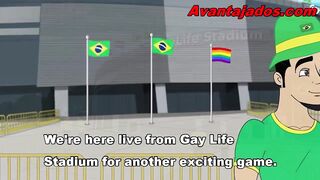 Cartoon Homosexual Porn Players in an Orgy