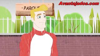 Animan Gay Porn with Well-Endowed Man in the Park
