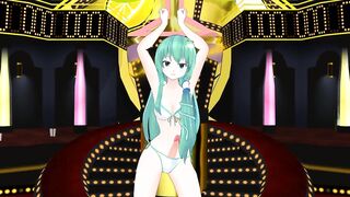 [CG Mmd Futa] Tranny Manga Sanae Dance & Cock Growth Hq By Monmusumonmusu