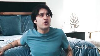 Curvy MILF Is A Gold Digger And Stepson Has A Sex Deal With Her To Keep Quiet