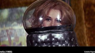 golden-haired celeb Jane Fonda nude and hot striptease scenes