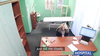 Fake Hospital Shy patient with soaking wet twat squirts