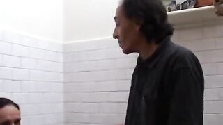 Curly granny enjoys her dong and cucumber fuck and pegging her old fucker