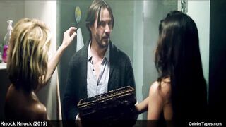 Ana de Armas & Lorenza Izzo exposed threesome celeb porn