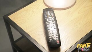 Fake Hostel - The Remote Control - trio starring hot busty thick college beauties Chick Damon and Lady Lyne