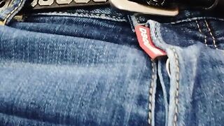 Etero masturbazione pubblico lavatory Jeans 1