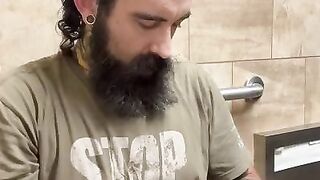 Jacking Off In Home Depot Baths: Daddy Needed To Unload And Came All Over The Stall