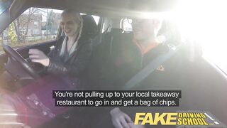 Fake Driving School big titties student creampie and squirting