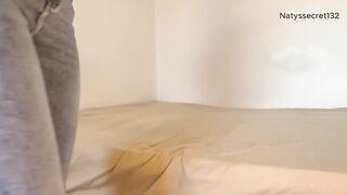 Hands Grip Cock Hard While Booty Screams Through Cotton-Lace Intimacy