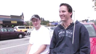 Boyz hunted a phat, petite bitch with indeed worthwhile tits near the mall and double-teamed her in the next hour