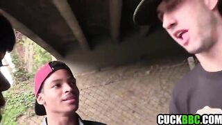 Black Cuckold Watching Ebony GF Drilled By BWC
