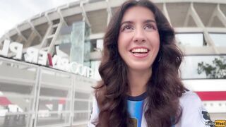 Katty West is obsessed with football and sex! So she finds a fan for a hot fuck!