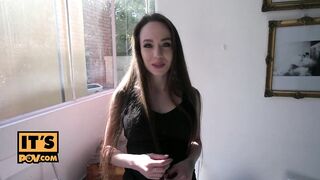 Cutie Rush banging her landlord and eating cum - itsPOV