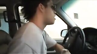 Older Creep Persuades two Hot Blondes to Suck Him Dry
