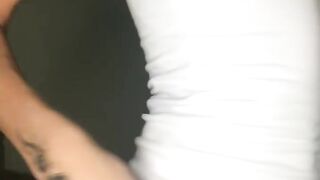 Naughty t-girl jerking off