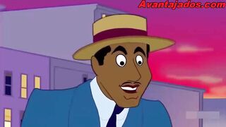 Animan Gay Black Chaps with Big Tits Having Sex