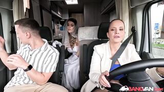 BangVan - Runaway Bride in Weddting Dress Marica Chanelle got Cheated and Seeks Payback!