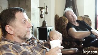 Her Pussy craves the old Chap Rod inside her and then she Licks Cum