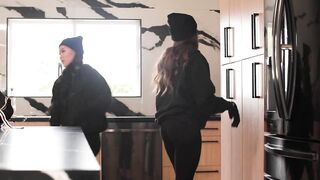 LEZ BE BAD - Teen Thieves Kimmy Kimm & Aften Opal Use The House Owner's Strap-On To Defile Her Daybed
