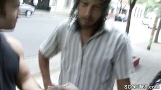 Stranger Screw His Girlfriend and Make him Cuckold for Cash