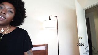 Thick Black Stepsis Dutch Coco Gives YOU the Sloppy BJ Your Girlfriend Won't