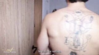I arrive wet from the rain but my stepson makes me even wetter with his cum - Monique Fuentes & Zack Whiter