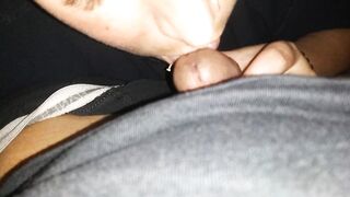 Astounding ameture blowjob joy edging handjob