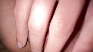Concupiscent Teen’s close-up twat masturbation, real orgasm