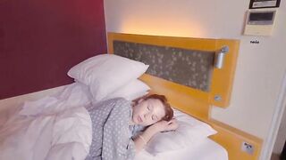 I'm sharing a bed and a hotel room with my Concupiscent Step Sister