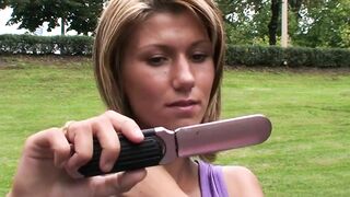 Worthy teen picked up in the park by perverted grandpapa and grandma