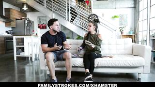 FamilyStrokes - Sexy stepsister Sloan Harper Fucks Stepbro