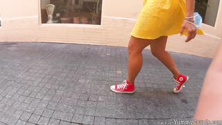2 Huge Cumshots Over My Chucks In Public Park - YummyCouple