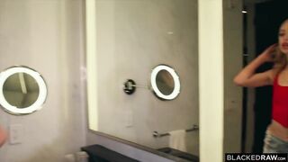 Blackedraw Petite Golden-haired Chloe Deepthroats Anton's BBC