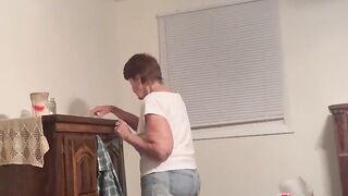 My 74 year old princess getting ready for bed