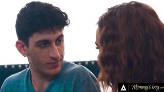 MOM'S MALE - Naughty Stepmom Natasha Worthwhile Gave His Stepson Shlong An Endurance Training