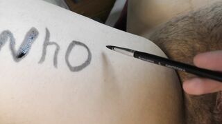 Tight snatch gets a lot of cumshots! Oozing cum + messy bodywritings!
