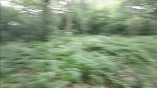 Public Woodland Sex Ends with BIG Spunk fountain :)