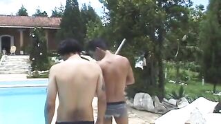 Butt fucking bi lads love to share a hot anal orgy with a marvelous whore