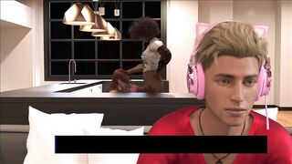 Black T-girl Stepmom Fucking Her Stepsons Cheating Angel Friend