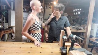 Eating Vagina and Sucking Trans Dong on Work Break