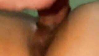 Homemade 3-some with a young Latina cutie: two friends have sex with her and give her double penetration.