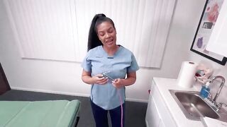 HOT CURVY LATIN HOTTIE NURSE MAYA FARRELL TAKES A HUGE CUM SAMPLE